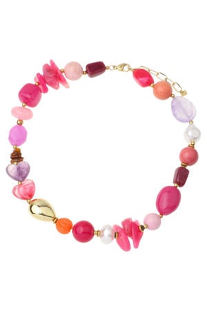 kralenketting roze