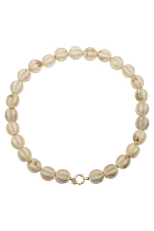 kralenketting beige