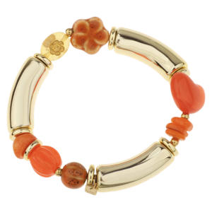 armband goudkleurig/oranje