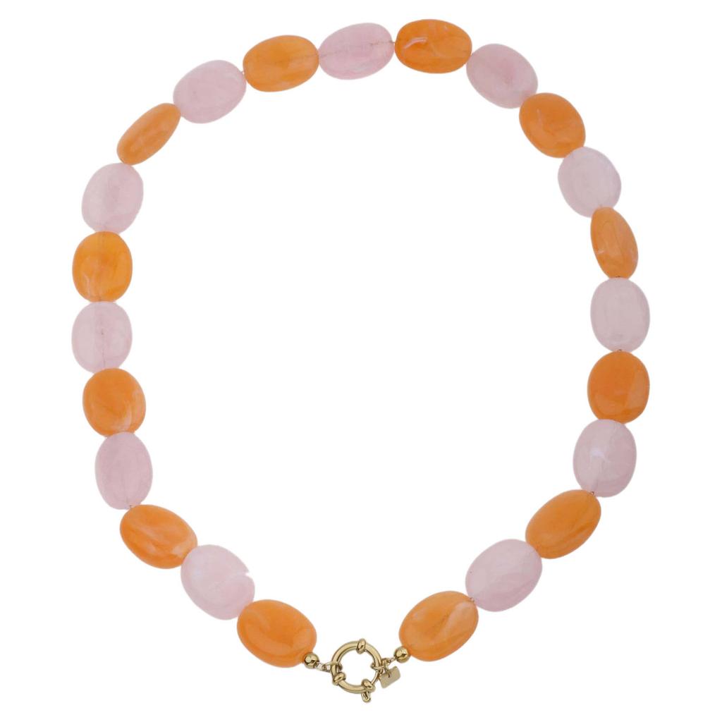 By Jam Gioielli kralenketting oranje/roze