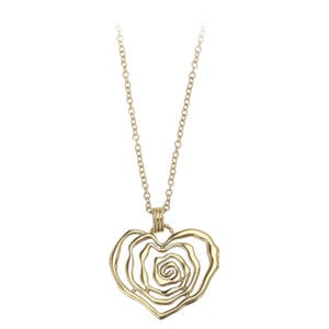 lange ketting goudkleurig