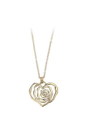 lange ketting goudkleurig