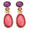 Candy Sweet Jewellery oorbellen roze/paars
