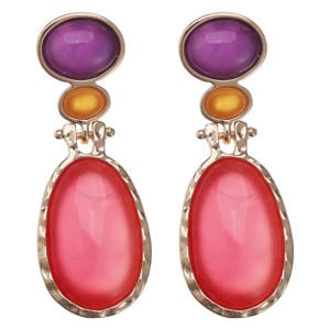 oorbellen roze/paars