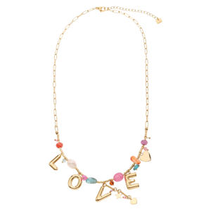 ketting met hangers goudkleurig