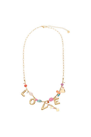 ketting met hangers goudkleurig