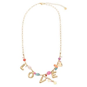 ketting met hangers goudkleurig