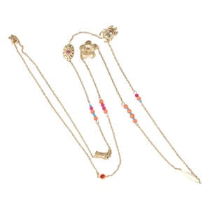 lange ketting goudkleurig