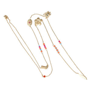 lange ketting goudkleurig