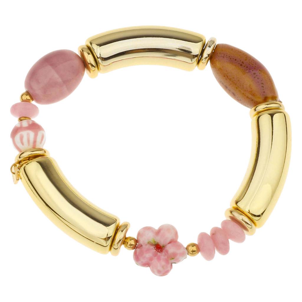 By Jam Gioielli armband goudkleurig/roze