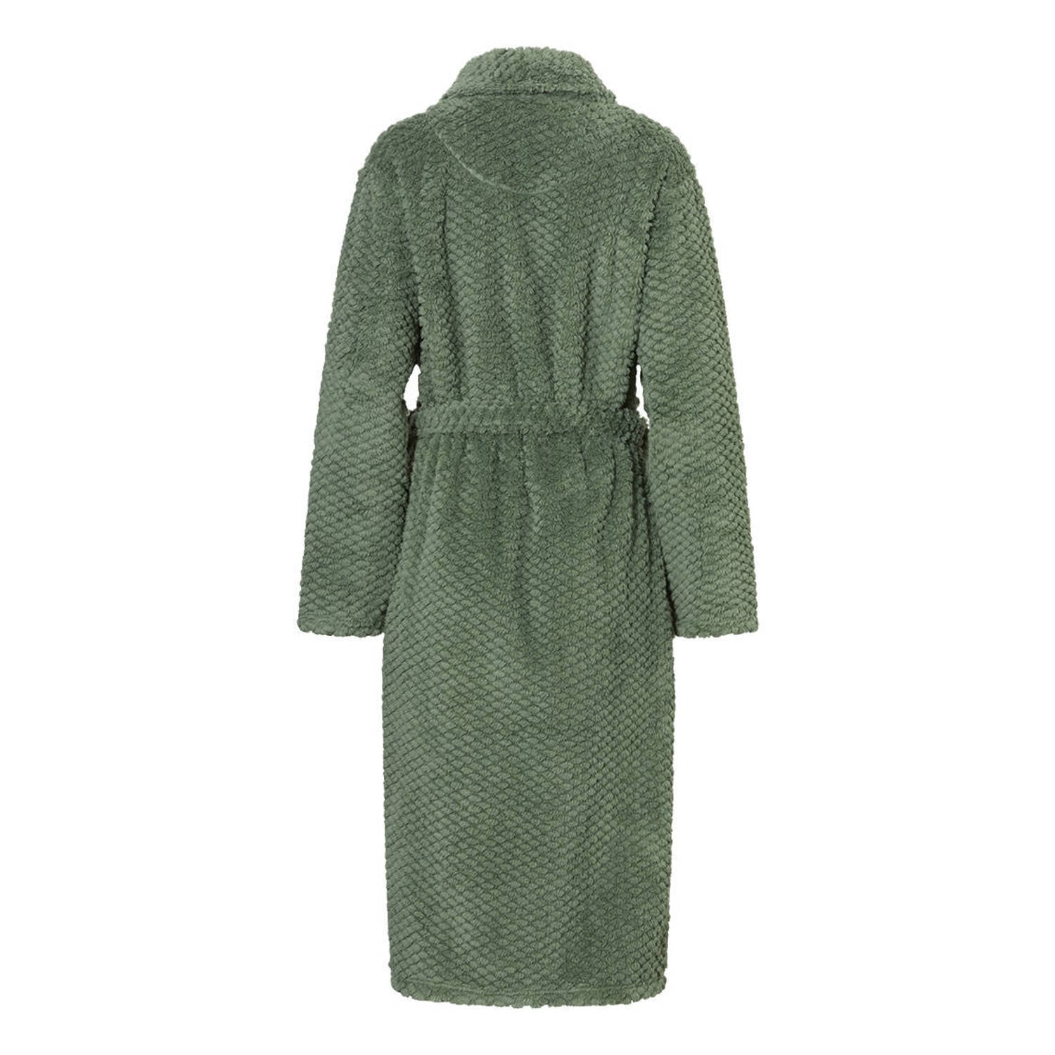 ten Cate fleece badjas groen