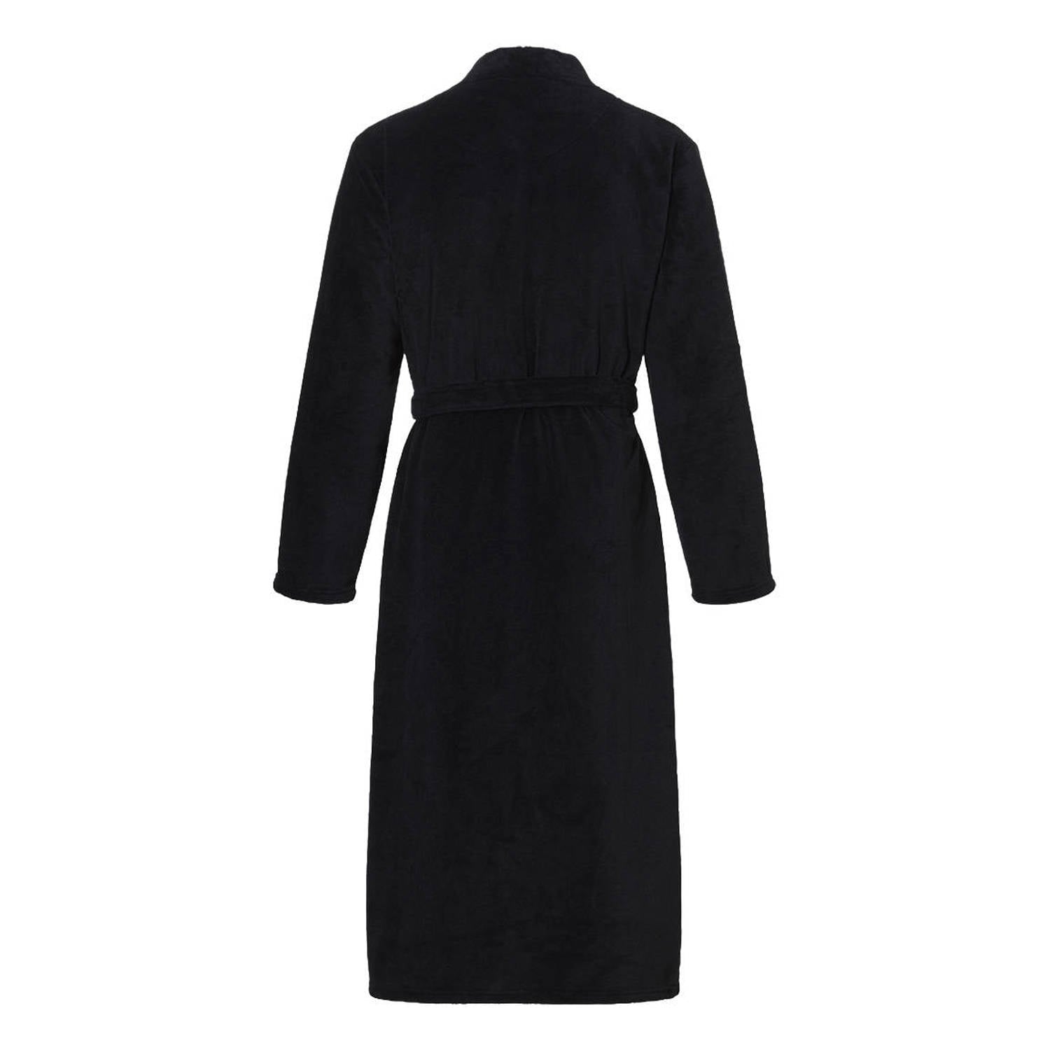 ten Cate fleece badjas zwart