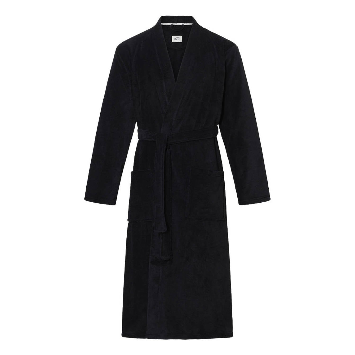 Ten Cate fleece badjas zwart