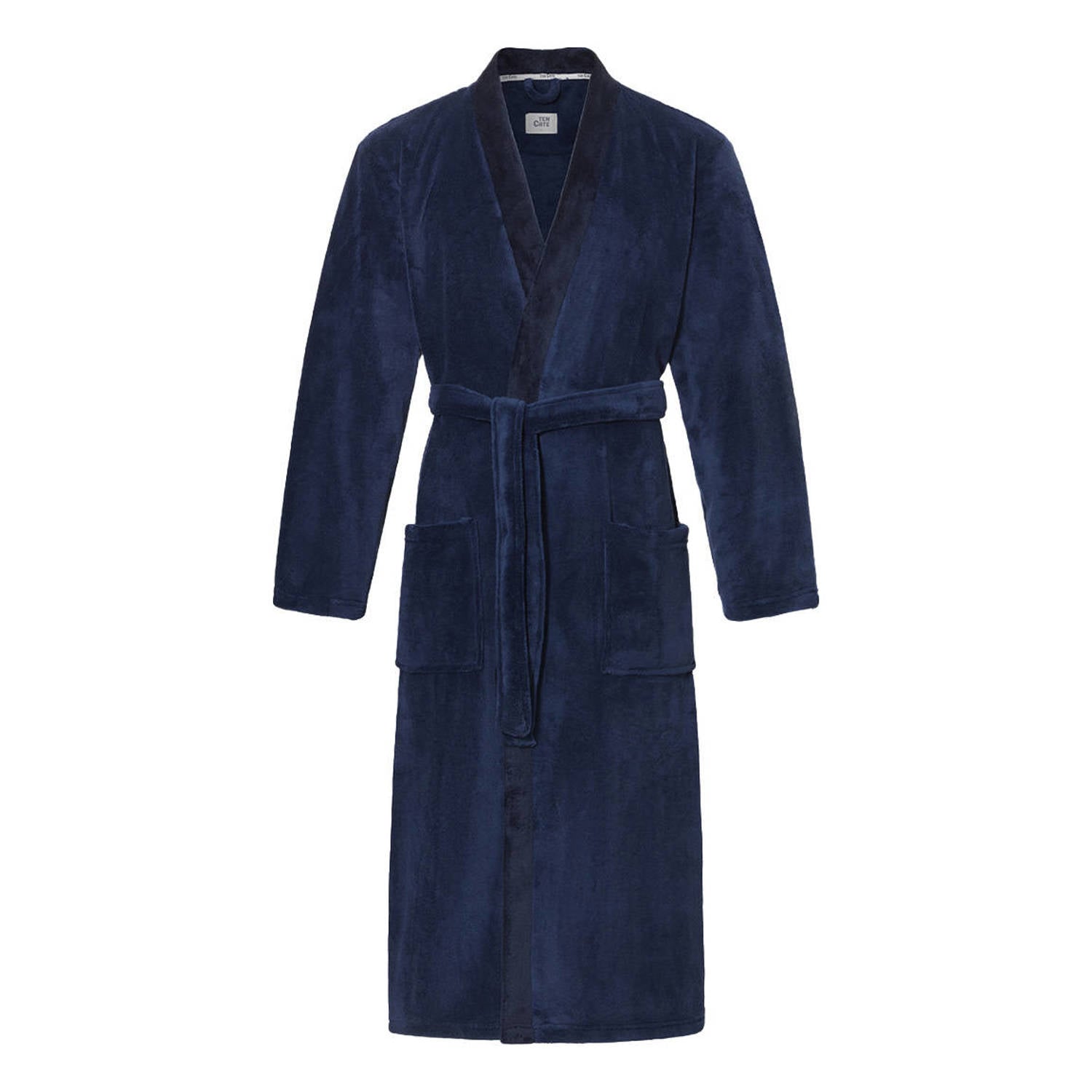 Ten Cate fleece badjas blauw