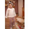 Dirkje longsleeve set met print - roze (set van 3)