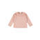 Dirkje aansluitende longsleeve met broderie - roze