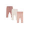 Dirkje skinny leggings met ruches - roze (set van 3)