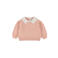 Dirkje rechtvallende sweater met broderie - roze
