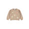 Dirkje rechtvallende gebloemde sweater - beige