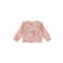 Dirkje rechtvallende gebloemde longsleeve met ruches - roze
