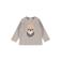 Dirkje rechtvallende longsleeve met print - grijs