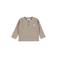 Dirkje rechtvallende gestreepte longsleeve - bruin/beige