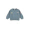Dirkje rechtvallende sweater met backprint - blauw
