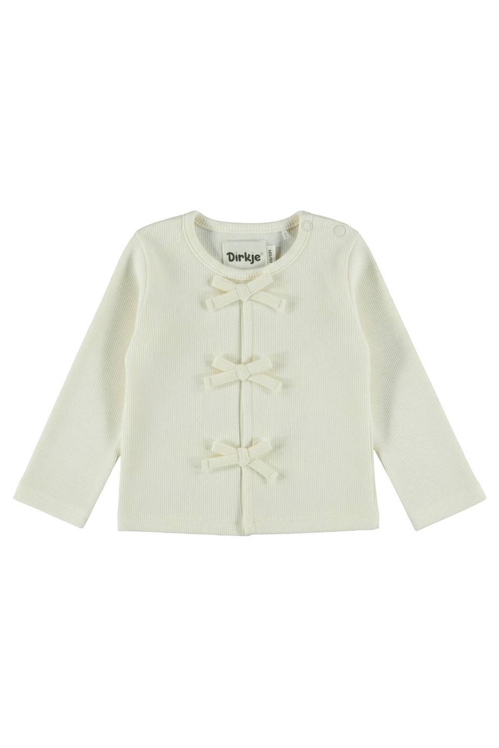 Dirkje rechtvallende longsleeve - wit
