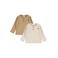 Dirkje aansluitende longsleeves - beige/bruin (set van 2)