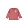 Dirkje rechtvallende longsleeve met backprint - rood