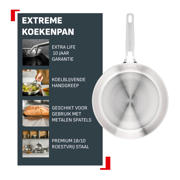thumbnail: Tefal Extreme Uncoated koekenpan (Ø28 cm)