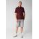 Shoeby regular polo met textuur donkerrood