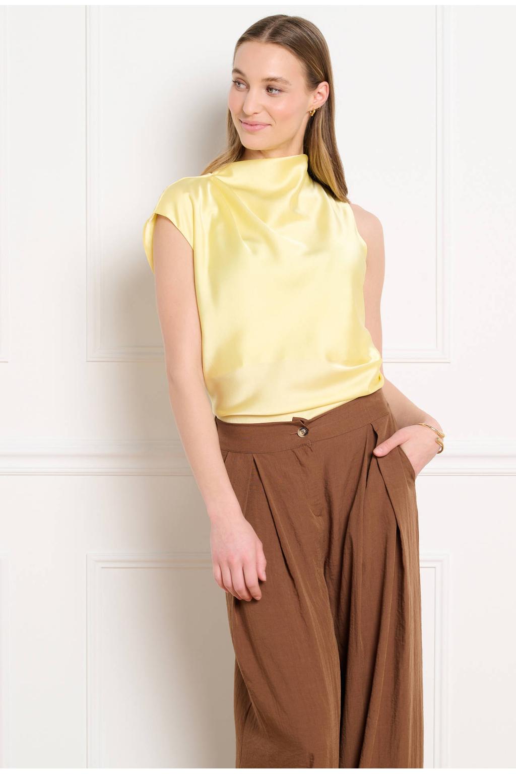 LOLALIZA asymmetrische top geel