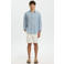 Selected regular linnen overhemd blauw