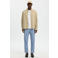 Selected BRODY slim tapered chino met linnen blauw