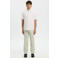 Selected BRODY slim tapered chino met linnen lichtgroen