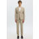 Selected SLHSLIM-OASIS slim pantalon met linnen camel