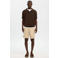Selected SLHREGULAR-BRODY regular chino short met linnen beige
