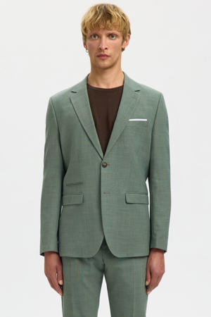 colbert met linnen groen