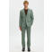 Selected SLHSLIM-OASIS slim pantalon met linnen groen