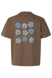 thumbnail: Selected regular T-shirt met backprint bruin