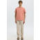 Selected regular T-shirt seersucker roze