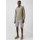 s.Oliver regular casual overhemd met linnen taupe