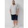 s.Oliver Big Size relaxed gestreept casual overhemd antraciet