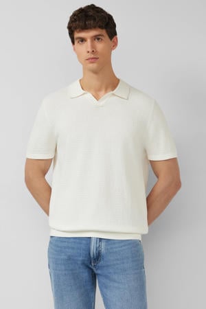 regular polo gebreid wit