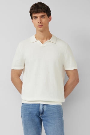 regular polo gebreid wit