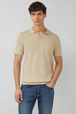 regular polo gebreid beige