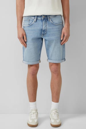 regular short light blue denim