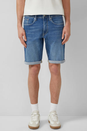 regular short medium blue denim