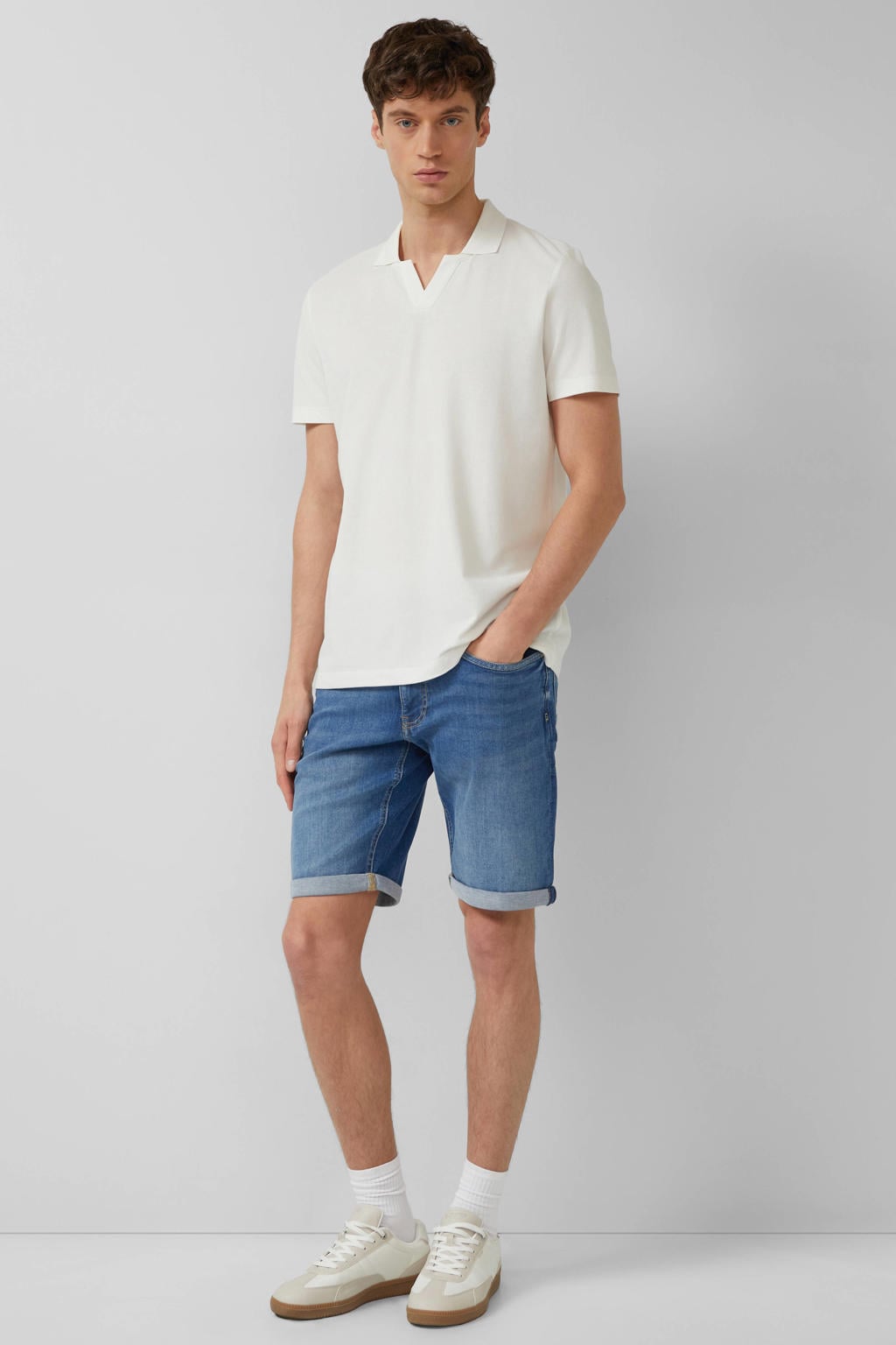 s.Oliver regular short medium blue denim